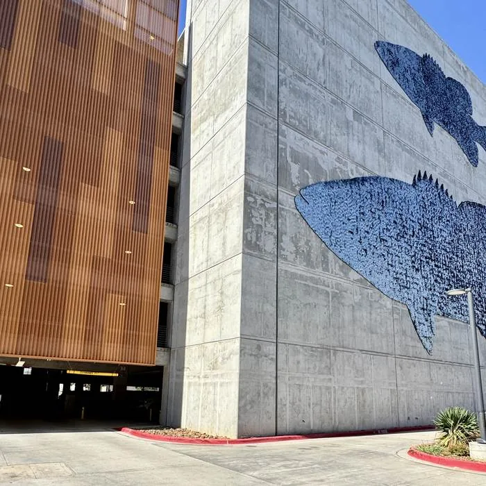 Private parking garage at The Ledger, Bentonville